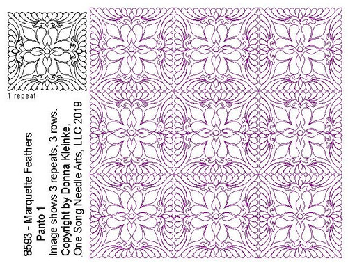 Marquette Feathers Panto 1 - #8593  (in Prime Panto Collection) - VP18