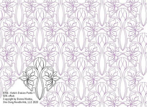 Katie's Daisies Panto 1 - #8706 (in Panto Coll #2) - VP39