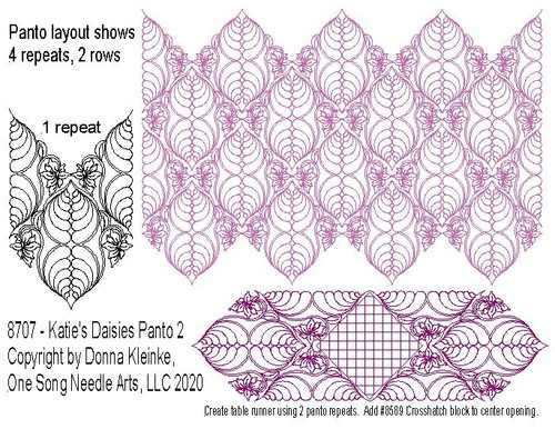 Katie's Daisies Panto 2 - #8707 (in Panto Coll #2) - VP21