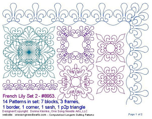 French Lily Set 2 - #8953/image 1