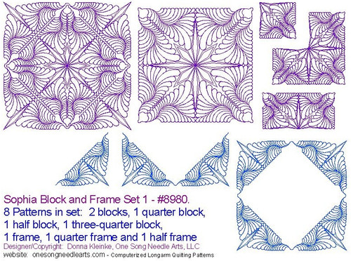 8980/Set1 - Sophia Block and Frame Set 1