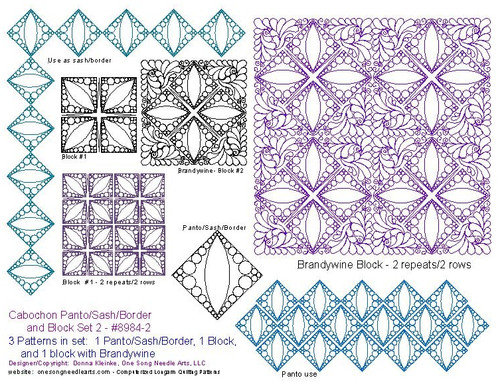 Cabochon Panto/Sash/Border and Block Set 2 - #8984-2