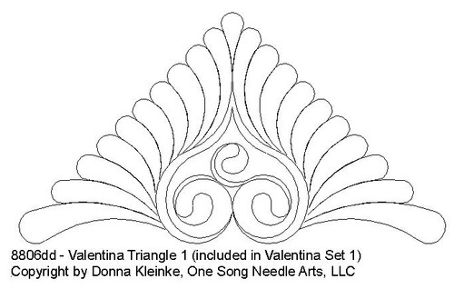 Valentina Triangle 1 - #8806DD  (in Valentina Set 1) (Incl in TRIANGLES PKG #1-REG)