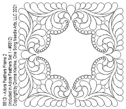 Adora Feathers Frame 2 - #8812I (included in Adora Feathers Set 1 - #8812)-