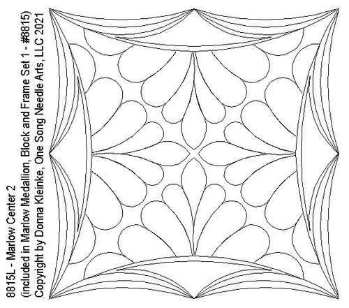 Marlow  Center 2 - #8815L  (included in Marlow Med, Block and Frame Set 1 - #8815)  (Incl in Block Pkg #1-Simple-Density)