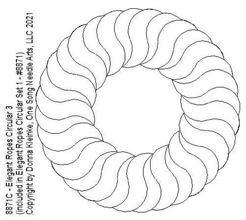 Elegant Ropes Circular 3 - #8871C (included in Elegant Ropes Circular Set 1 - #8871/Set1) -