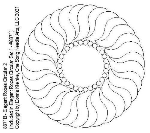 Elegant Ropes Circular 2 - #8871B (included in Elegant Ropes Circular Set 1 - #8871/Set1) - VP13  (Incl in Circular Ptns Pkg #2-All-Densities)