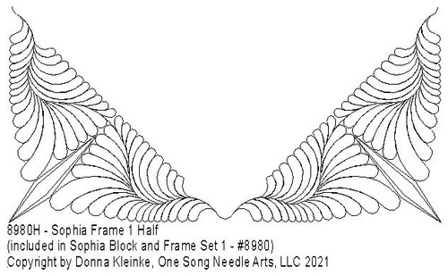 Sophia Frame 1 Half - #8980H (included in Sophia Block and Frame Set 1 - #8980)