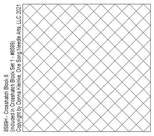 Crosshatch 1 Block 8 - #8589H  (included in Crosshatch Block Set 1 - #8589)