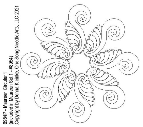 Maureen Circular 1- #8954P (included in Maureen Set 1 - #8954)-