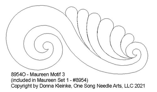 Maureen Motif 3- #8954O (included in Maureen Set 1 - #8954)