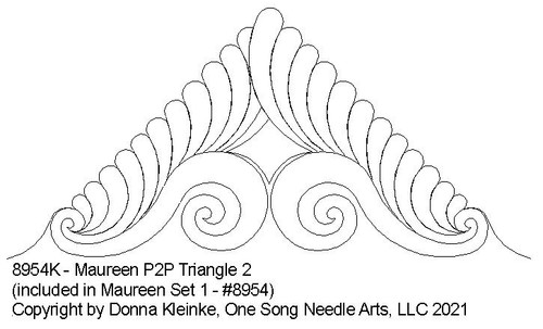 Maureen P2P Triangle 2- #8954K (included in Maureen Set 1 - #8954)  (Incl in Triangles-Pkg#2-P2P)