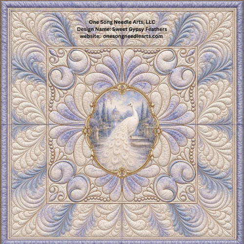 Sweet Gypsy Feathers Block 1 - #8947A (included in Sweet Gypsy Feathers Supplemental Set 1 - #8947/Set1) - VP48