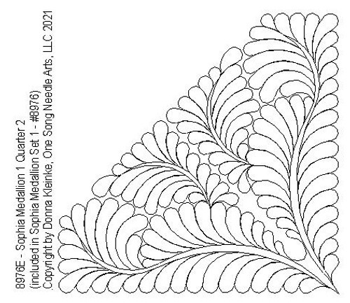 Sophia Medallion 1 Quarter 2 - #8976E (included in Sophia Medallion Set 1 - #8976/Set1)