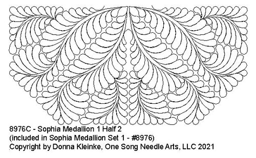 Sophia Medallion 1 Half 2 - #8976C (included in Sophia Medallion Set 1 - #8976/Set1)