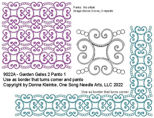 Garden Gates 2 Panto 1 - #9022A (Pkg  #1:  July 2022)  (In 2022 Panto Package)