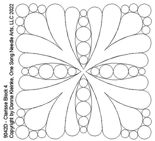 Clarisse Block 4 - #9042D (in Pkg #2 - August 2022)
