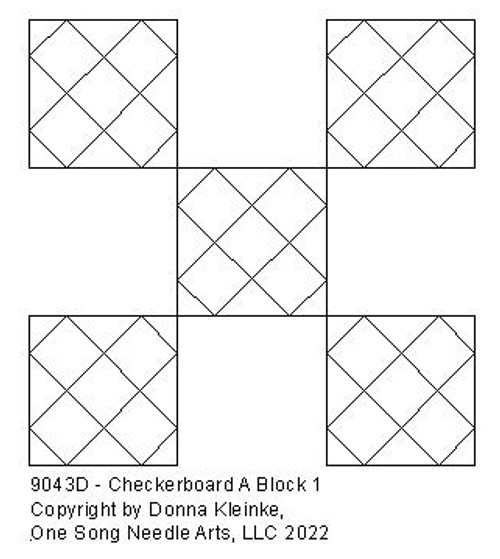 Checkerboard A Block 1 - #9043D (in Pkg August 2022)  (Incl in Block Pkg #1-Simple-Density)