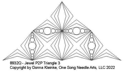 Jewel P2P Triangle 3 - #8932Q (in Pkg #3 - Sept 2022)  (Incl in Triangles-Pkg#2-P2P)