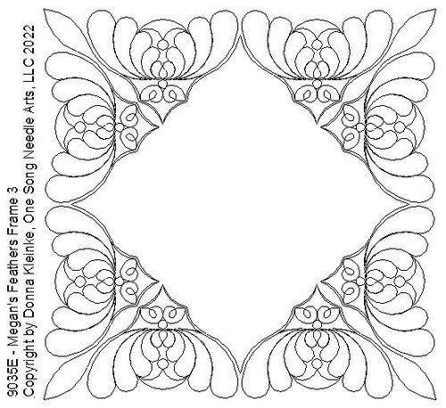 Megan's Feathers  Frame 3 - #9035E (in Pkg #4 - Oct 2022)