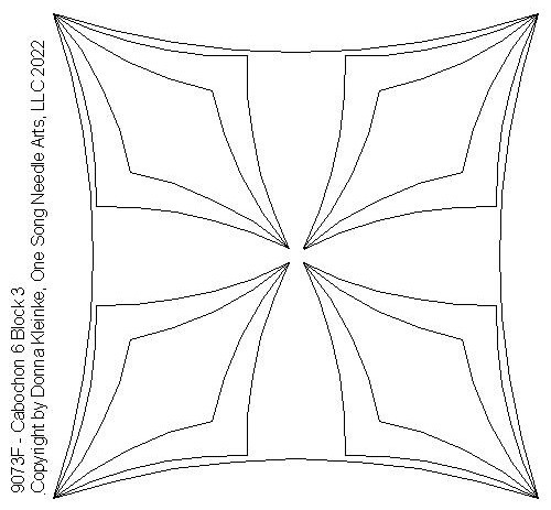 Cabochon 6 Block 3 - #9073F (in Pkg #5-NOV2022)  VP15  (Incl in Block Pkg #1-Simple-Density)