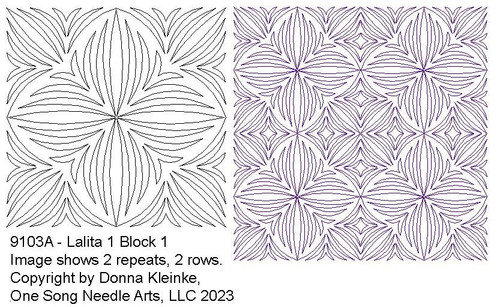 Lalita Block 1 - 9103A (In Lalita Set 1)  (Incl in Block Pkg #1-Simple-Density)