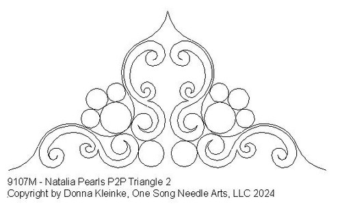 Natalia Pearls P2P Triangle 2 -# 9107M (In Pkg #8-Jan-2024-A)