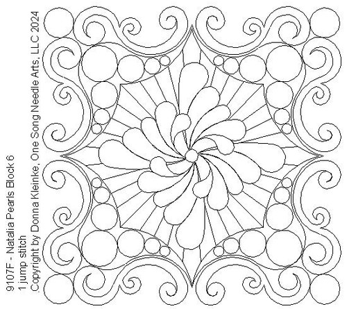Natalia Pearls Block 6 -# 9107F (In Pkg #8-Jan-2024-A)