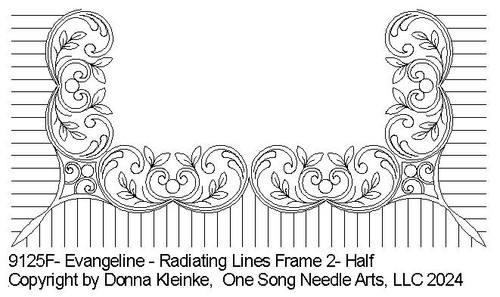 Evangeline-Rad Lines Frame 2 Half -  #9125F (In Pkg #10-March 2024-A)