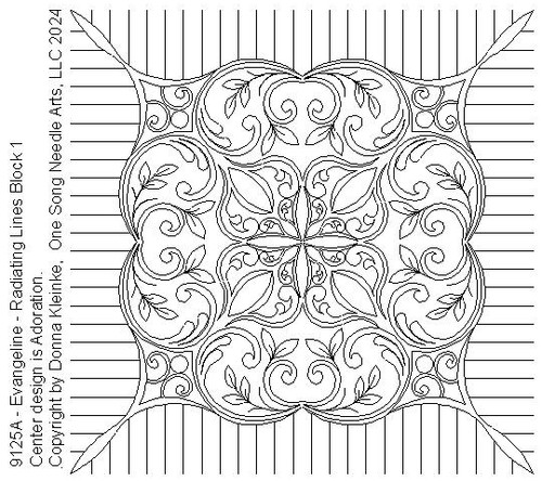 Evangeline-Rad Lines Block 1 - #9125A (In Pkg #10-March 2024-A) (Incl in Block Pkg #2-Mid-Density)