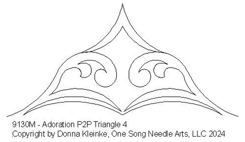 Adoration  P2P Triangle 4 - #9130M  (In Pkg #11-March 2024-B) (Incl in Triangles-Pkg#2-P2P)