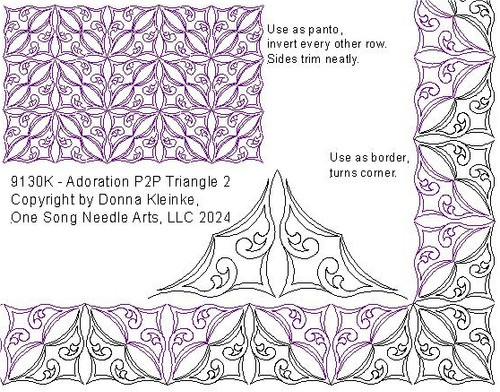 Adoration  P2P Triangle 2 - #9130K  (In Pkg #11-March 2024-B) (Incl in Triangles-Pkg#2-P2P)