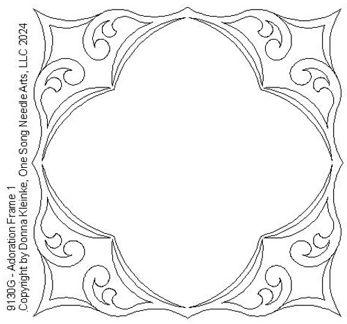 Adoration  Frame 1 - #9130G  (In Pkg #11-March 2024-B) (Incl in Frames Pkg #1-Simple-Density)