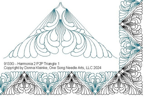 Harmonia 2 P2P Triangle 1  - #9133G (In Pkg #11-March 2024-B) (Incl in Triangles-Pkg#2-P2P)
