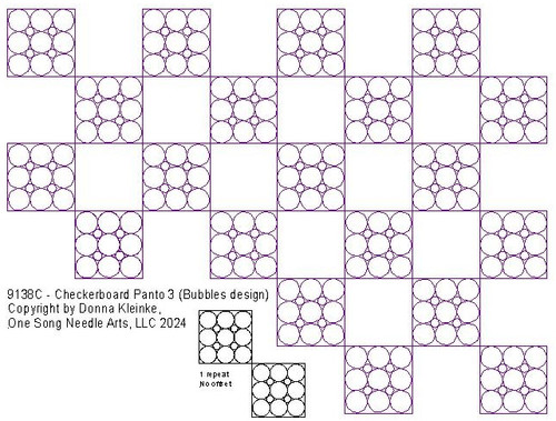Checkerboard Panto 3 -Bubbles - #9138C (In Pkg #11-March 2024-B) (In 2024 Panto Pkg #1)