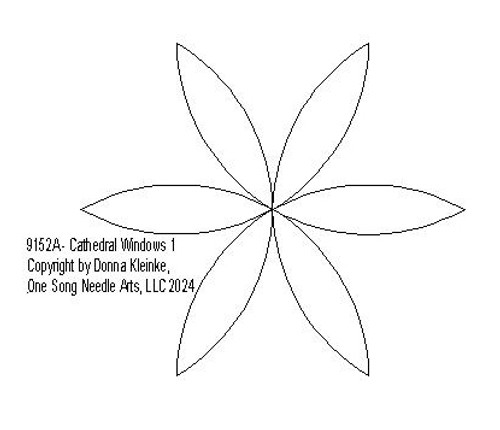 Cathedral Windows 1- #9152A (In Pkg #13-April 2024-B)   (Incl in Circular Ptns Pkg #1-All-Densities)