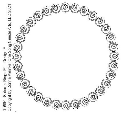 Saturn's Rings E1 - Design E - #9160K (In Pkg #14-May 2024A)-