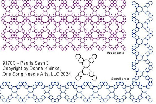 Pearls Sash 3 - #9170C (In Pkg #14-May 2024A) (Incl in SASH PKG #1)