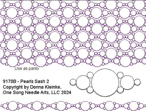 Pearls Sash 2 - #9170B (In Pkg #14-May 2024-A) (Incl in SASH PKG #1)