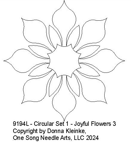 Circular Set 1 - Joyful Flowers 3  - #9194L (In Circular Set 1 - #9194 Series)-