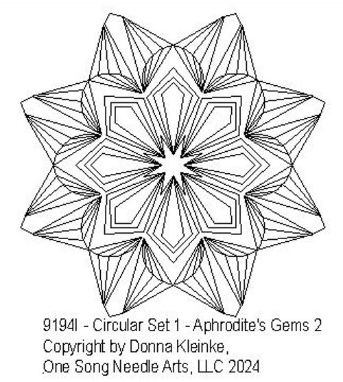 Circular Set 1 - Aphrodite's Gems 2 -   #9194I (In Circular Set 1 - #9194 Series)   (Incl in Circular Ptns Pkg #1-All-Densities)