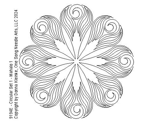 Circular Set 1 -  Mahalo 1 - #9194E (In Circular Set 1 - #9194 Series))-