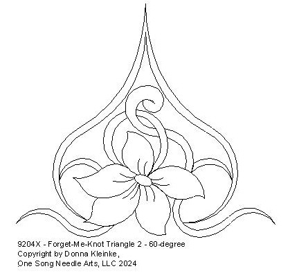 Forget-Me-Knot 1 - Triangle 60-Degrees - 2 - #9204X (In Forget-Me-Knot Set #1-#9204 Series)