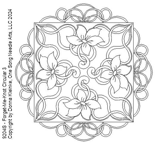 Forget-Me-Knot 1 Circular 3  - #9204S  (In Forget-Me-Knot Set #1-#9204 Series)(Incl in Circular Ptns Pkg #2-All-Densities)