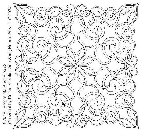 Forget-Me-Knot 1 Block 3 - #9204F  (In Forget-Me-Knot Set #1-#9204 Series) (Incl in Block Pkg #2-Mid-Density)