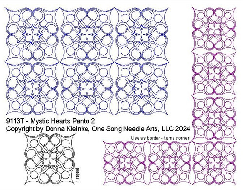 Mystic Hearts Panto 2  - #9113T  (included in Mystic Hearts Set 1 - 9113 Series)-VP59