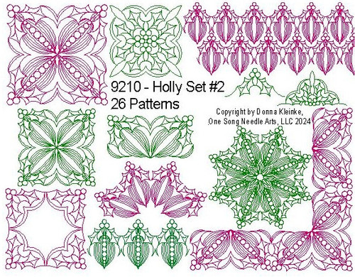HOLLY SET #2 (#9210 Series) - 26 PATTERNS