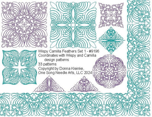 WISPY CAMILLA FEATHERS SET #1 (#9196 Series) - 33 PATTERNS