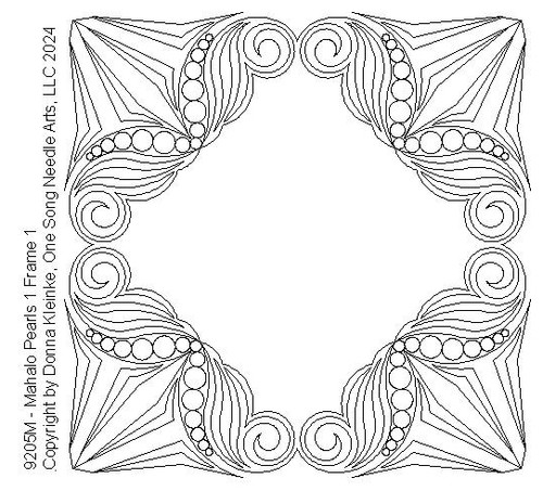 Mahalo Pearls 1 Frame 1 - #9205M (included in Mahalo Pearls Set #1 - 9250 Series)