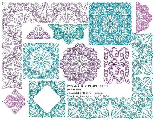 MAHALO PEARLS SET #1 (9205 Series) - 26 PATTERNS MAHALO PEARLS SET #1 (9205 Series) - 26 PATTERNS